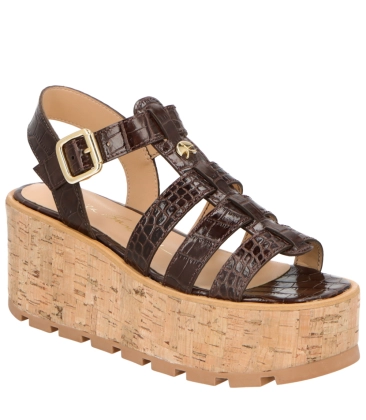 SANDÁLIA SALTO MÉDIO LUIZA BARCELOS MARROM