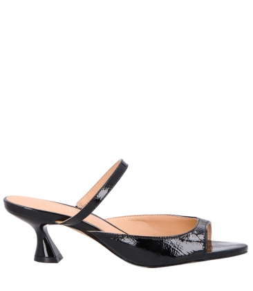 SANDÁLIA SALTO MÉDIO LUIZA BARCELOS PRETO