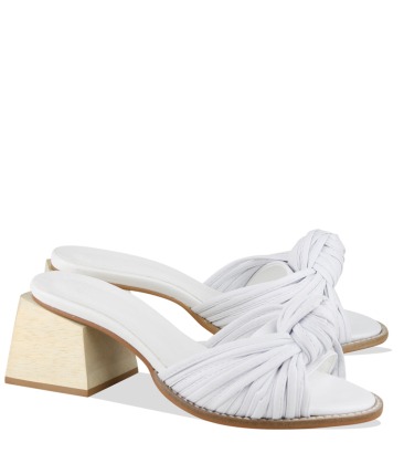 SANDÁLIA SALTO MÉDIO MANOLITA BRANCO