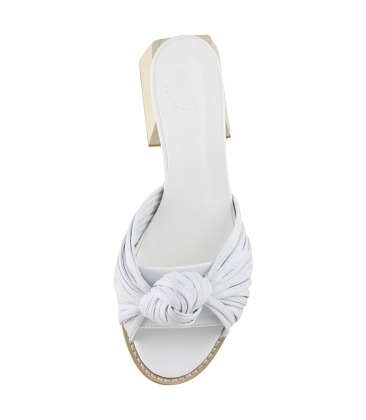 SANDÁLIA SALTO MÉDIO MANOLITA BRANCO