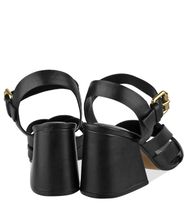 SANDÁLIA SALTO MÉDIO RENATA SCHUTZ PRETO