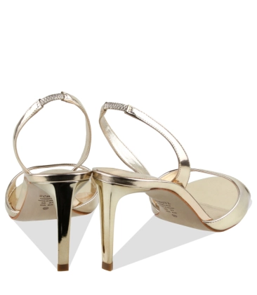 SANDÁLIA SALTO MÉDIO SCARLETT SLING SCHUTZ DOURADO