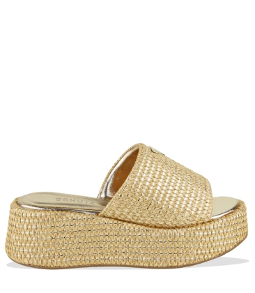 SANDÁLIA SALTO MÉDIO SCHUTZ DOURADO