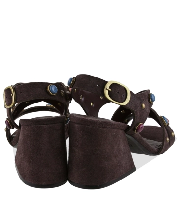 SANDÁLIA SALTO MÉDIO SCHUTZ MARROM