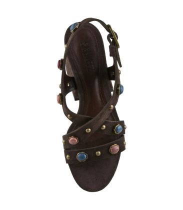 SANDÁLIA SALTO MÉDIO SCHUTZ MARROM