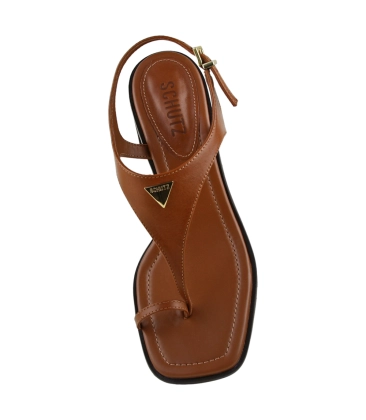 SANDÁLIA SALTO MÉDIO SCHUTZ MARROM