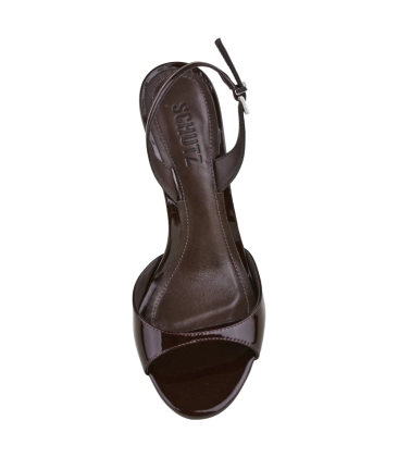 SANDÁLIA SALTO MÉDIO SCHUTZ MARROM