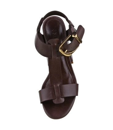 SANDÁLIA SALTO MÉDIO SCHUTZ MARROM