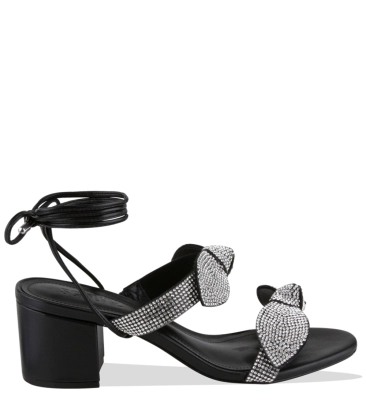 SANDÁLIA SALTO MÉDIO SCHUTZ PRETO