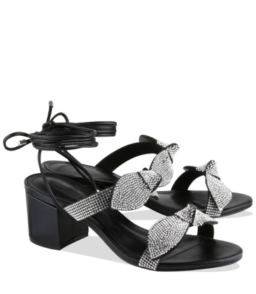 SANDÁLIA SALTO MÉDIO SCHUTZ PRETO