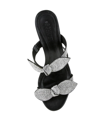 SANDÁLIA SALTO MÉDIO SCHUTZ PRETO