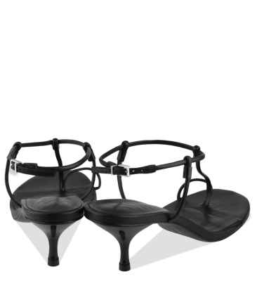 SANDÁLIA SALTO MÉDIO SCHUTZ PRETO