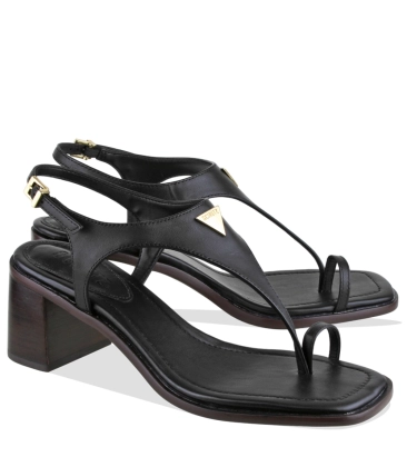 SANDÁLIA SALTO MÉDIO SCHUTZ PRETO