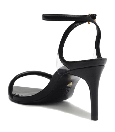 SANDÁLIA SALTO MÉDIO SKYE LEAF SCHUTZ PRETO