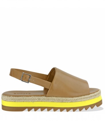 sandalia flatform salto baixo