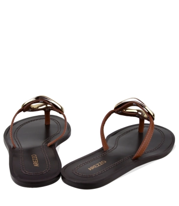 SANDÁLIA RASTEIRA AREZZO MARROM
