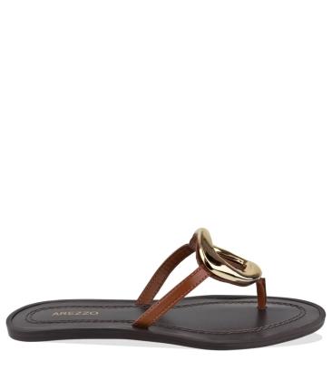 SANDÁLIA RASTEIRA AREZZO MARROM