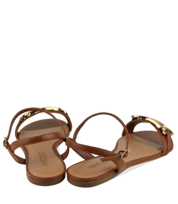 SANDÁLIA RASTEIRA AREZZO MARROM