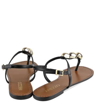 SANDÁLIA RASTEIRA AREZZO PRETO