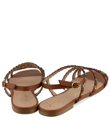 SANDÁLIA RASTEIRA LUIZA BARCELOS CARAMELO