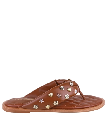 SANDÁLIA RASTEIRA LUIZA BARCELOS CARAMELO