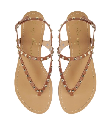 SANDÁLIA RASTEIRA LUIZA BARCELOS CARAMELO