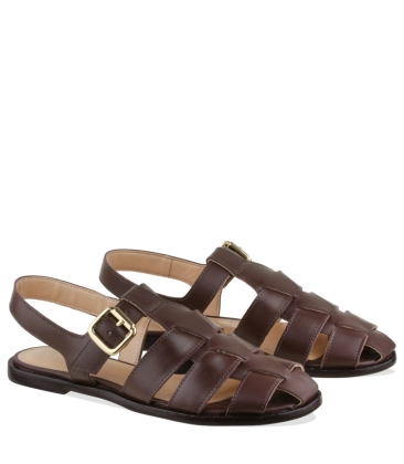 SANDÁLIA RASTEIRA LUIZA BARCELOS MARROM