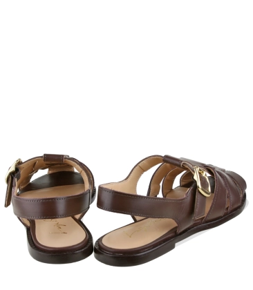 SANDÁLIA RASTEIRA LUIZA BARCELOS MARROM