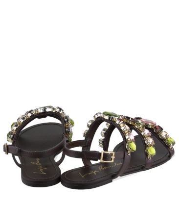 SANDÁLIA RASTEIRA LUIZA BARCELOS MARROM