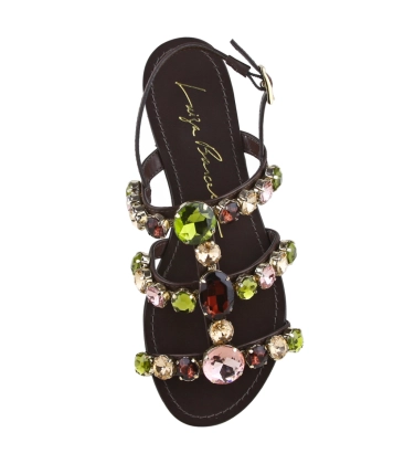 SANDÁLIA RASTEIRA LUIZA BARCELOS MARROM