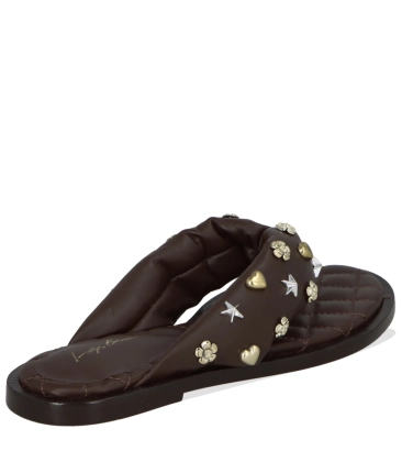 SANDÁLIA RASTEIRA LUIZA BARCELOS MARROM