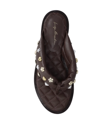 SANDÁLIA RASTEIRA LUIZA BARCELOS MARROM