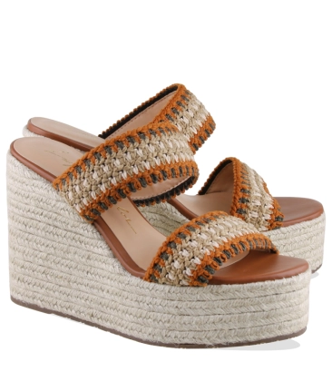 SANDÁLIA SALTO ALTO ANABELA LUIZA BARCELOS CARAMELO