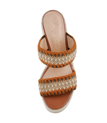 SANDÁLIA SALTO ALTO ANABELA LUIZA BARCELOS CARAMELO