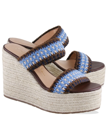 SANDÁLIA SALTO ALTO ANABELA LUIZA BARCELOS MARROM