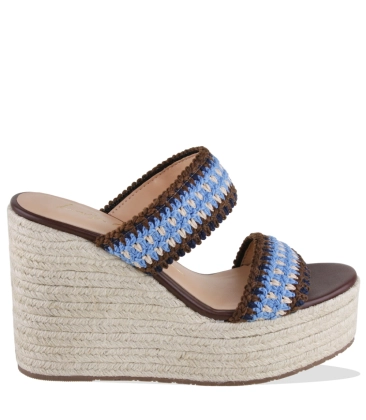 SANDÁLIA SALTO ALTO ANABELA LUIZA BARCELOS MARROM