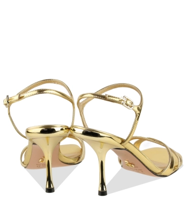 SANDÁLIA SALTO ALTO BY ANNA CAROLINA BASSI PAULA TORRES DOURADO