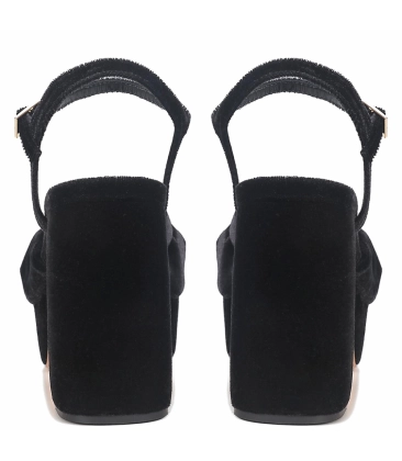 SANDÁLIA SALTO ALTO FRIDA PAULA TORRES PRETO