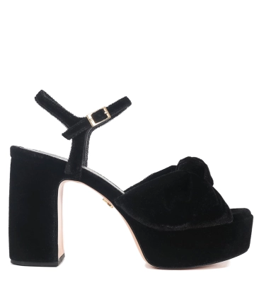 SANDÁLIA SALTO ALTO FRIDA PAULA TORRES PRETO