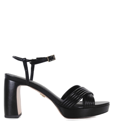 SANDÁLIA SALTO ALTO HOPE PAULA TORRES PRETO