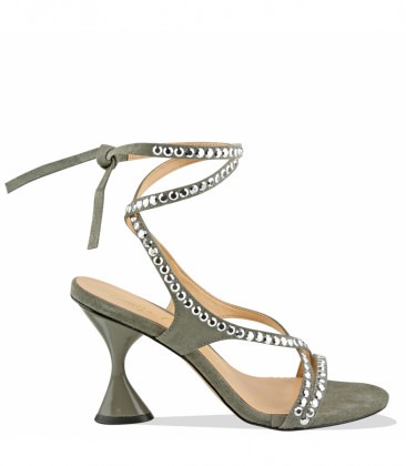 SANDÁLIA SALTO AMPULHETA LUIZA BARCELOS CONCRETO | Acquarela Shop