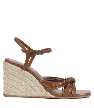 SANDÁLIA SALTO ALTO PIPA PAULA TORRES MARROM