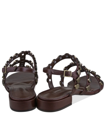 SANDÁLIA SALTO BAIXO BENTANA MARROM