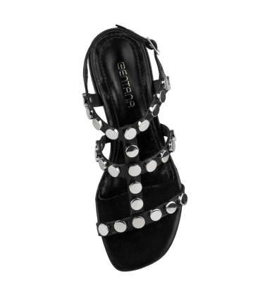 SANDÁLIA SALTO BAIXO BENTANA PRETO