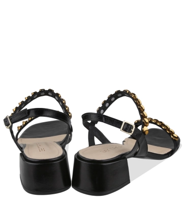 SANDÁLIA SALTO BAIXO BENTANA PRETO