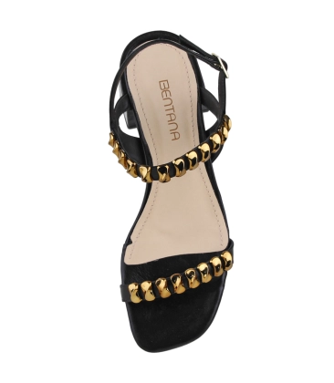 SANDÁLIA SALTO BAIXO BENTANA PRETO