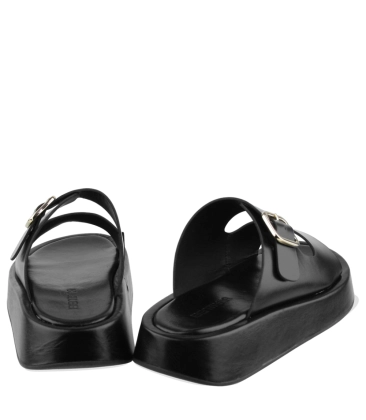 SANDÁLIA SALTO BAIXO FLATFORM BENTANA PRETO