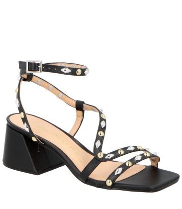 SANDÁLIA SALTO BLOCO MÉDIO LUIZA BARCELOS PRETO