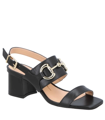 SANDÁLIA SALTO BLOCO MÉDIO LUIZA BARCELOS PRETO