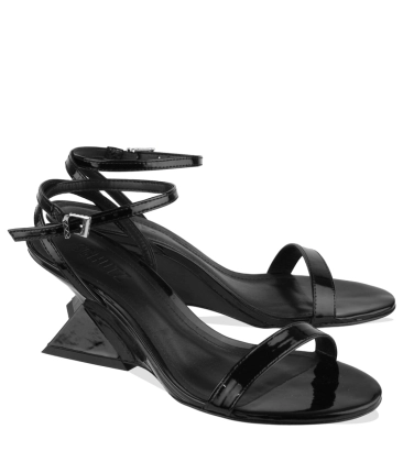 SANDÁLIA SALTO MÉDIO ANABELA SCHUTZ PRETO